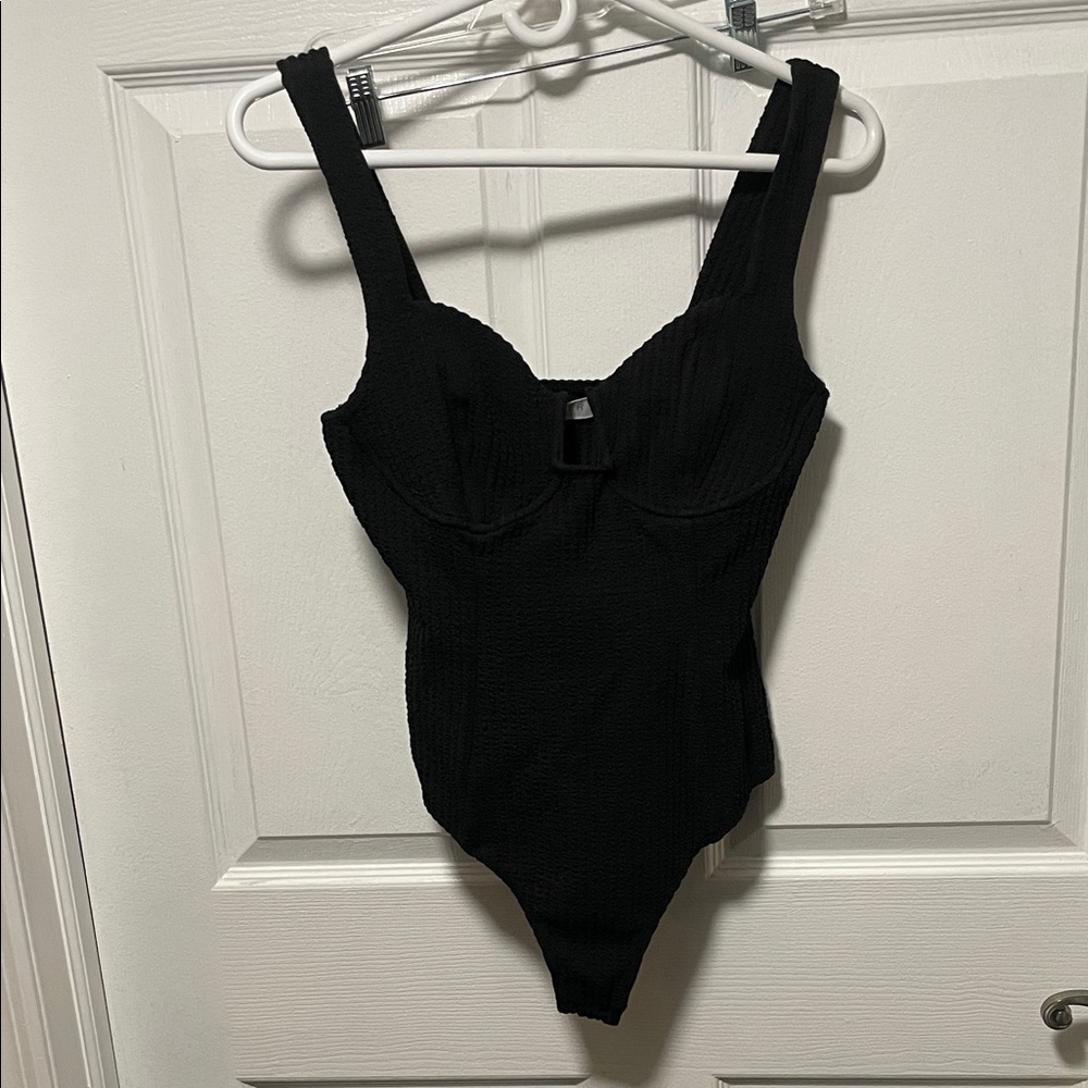 Astr Black Bodysuit